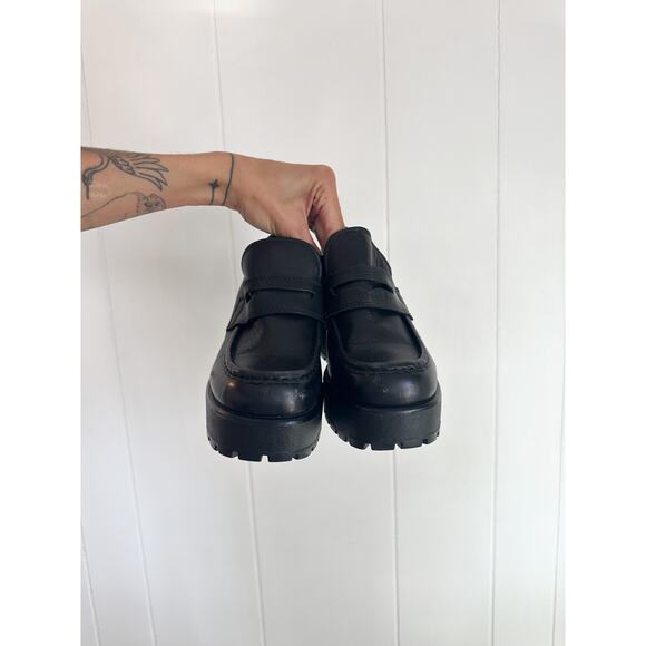 Vagabond Dioon Chunky Heeled Loafers Black Leather 37 / 6.5 - Picture 4 of 4